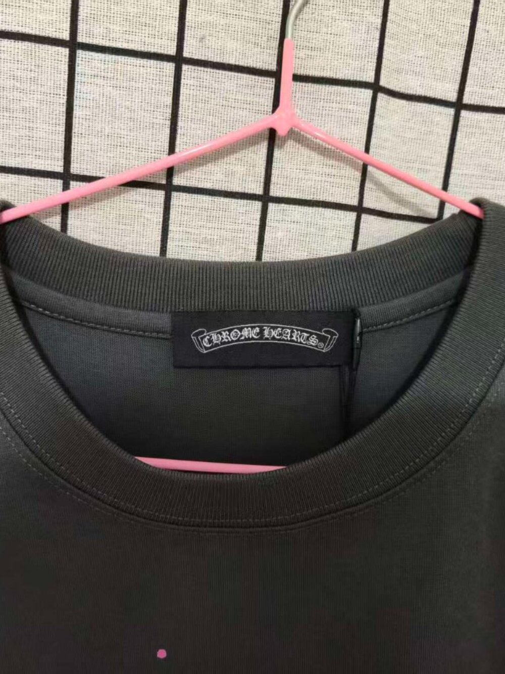 Chrome Hearts Black Pink Splash Print Unisex Short Sleeve T-shirt - Picture 6 of 9